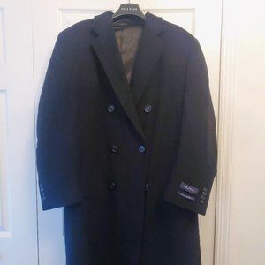 Nautica Black Wool Blend Coat Men's 42R